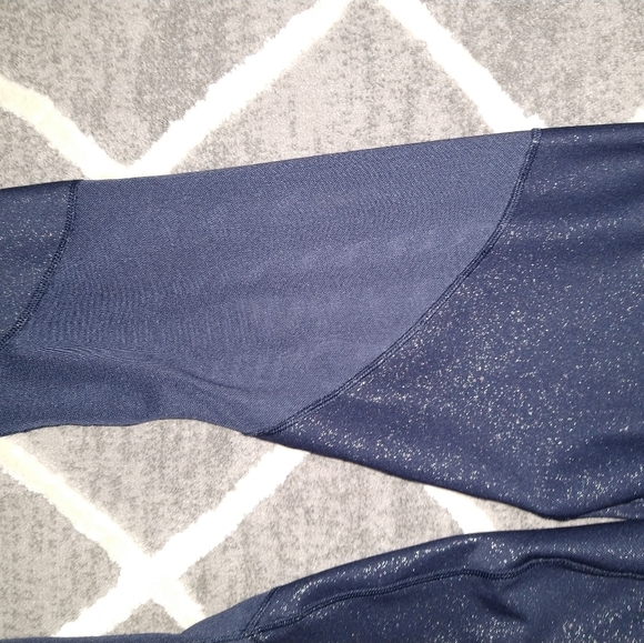 Nike Navy/gold dri fit running leggings - Picture 3 of 3